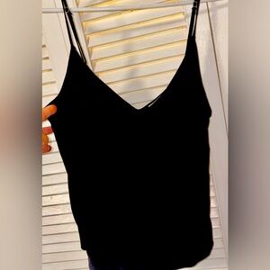 Abercrombie & Fitch small size black women camisole. Satin feel fabric.